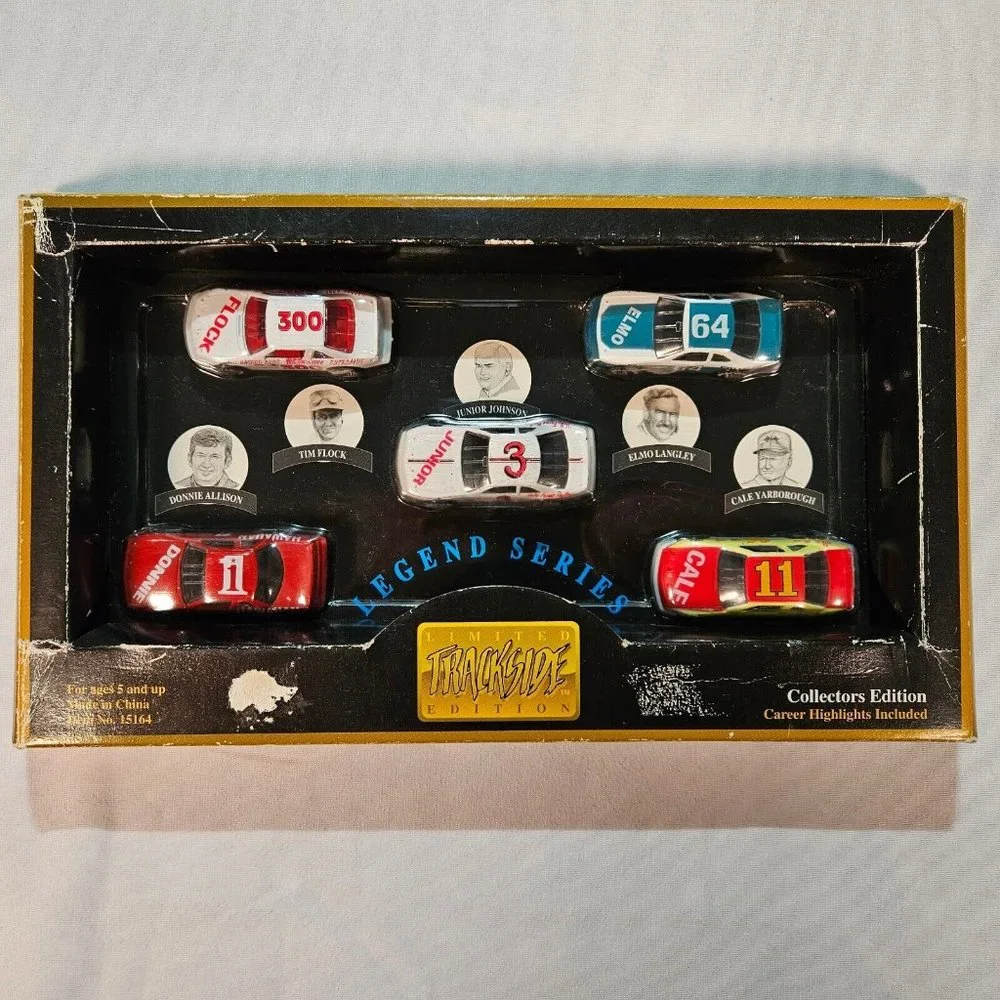 Limited Trackside Edition NASCAR Legend Series Collectors Edition 5 Car Set NIB